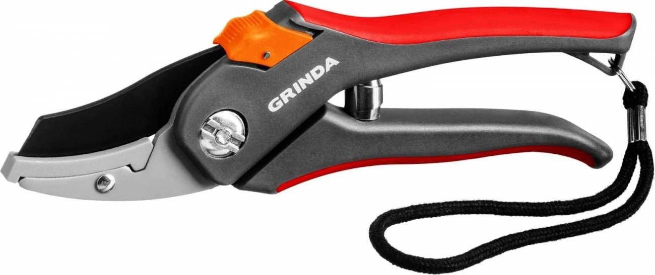 Секатор контактный с двухкомпон. рукоятками G-28 205 мм GRINDA