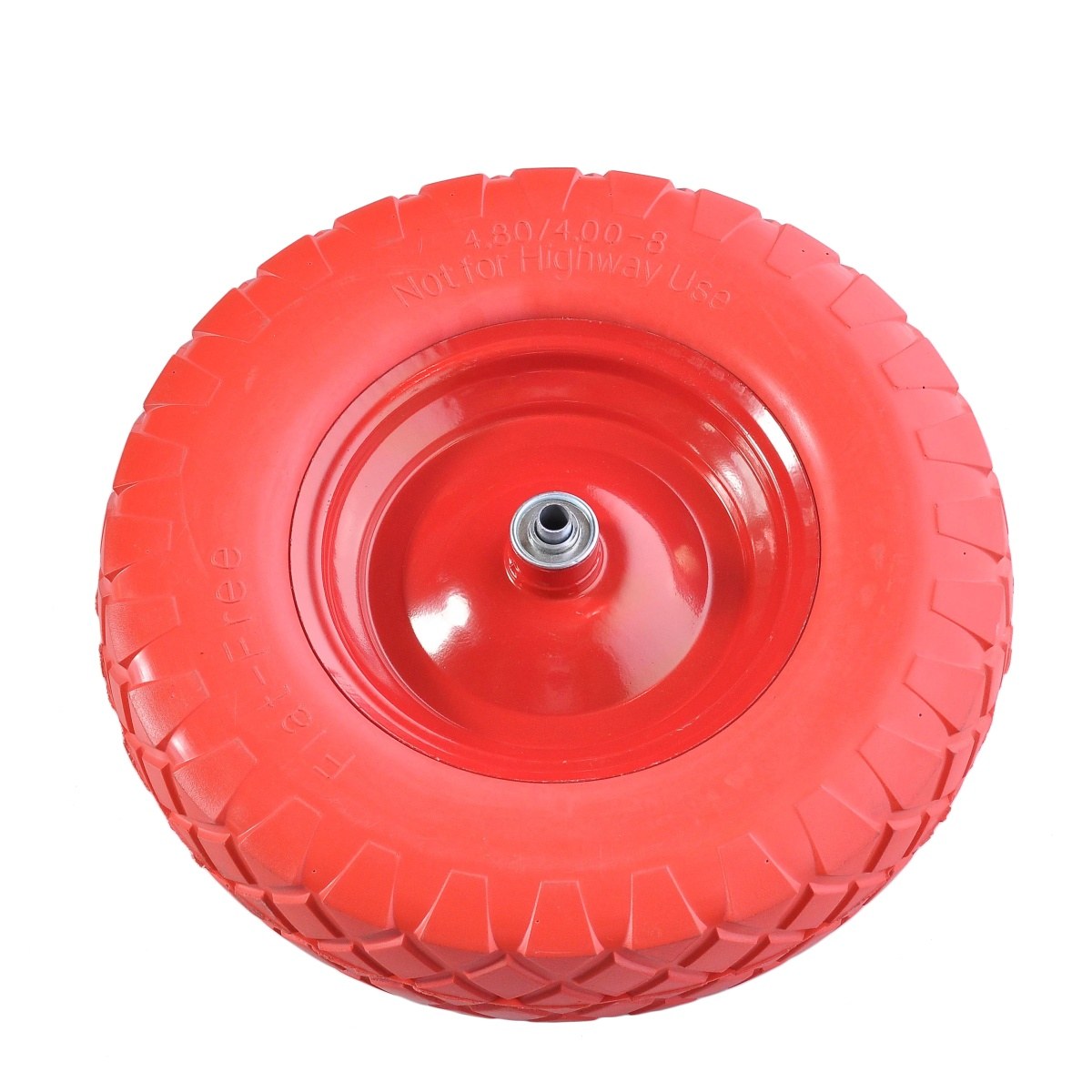 Колесо для тачки PU 380/400 мм;4,00/4,8*80 D16/12 бескамерное