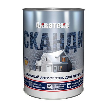 Антисептик Акватекс СКАНДИ кроющий для дерева 0,75 л лакрица
