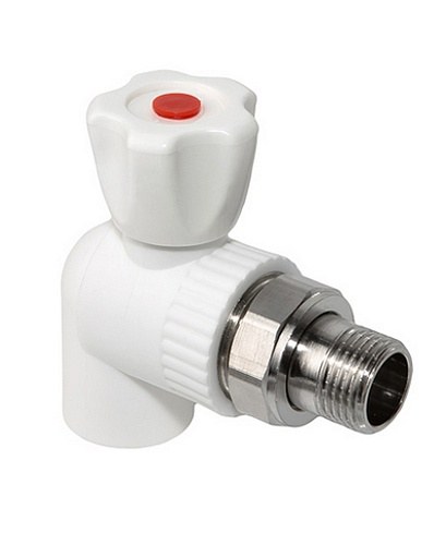 Кран шаровой для радиатора угловой 20х1/2" VALFEX