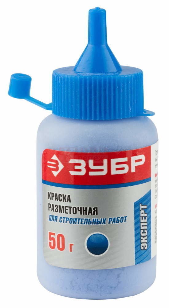 Краска 50 г для разметочных шнуров, синяя  ЗУБР