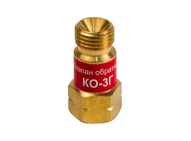 Клапан обратный КЕДР КО-3Г (пропан, ацетилен), на вход резака/горелки, М16х1,5LH левая резьба