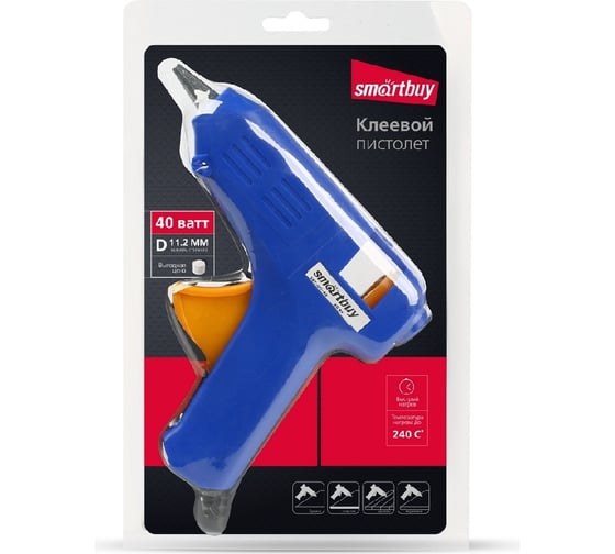 Пистолет клеевой Smartbuy 11 мм 40W 220V