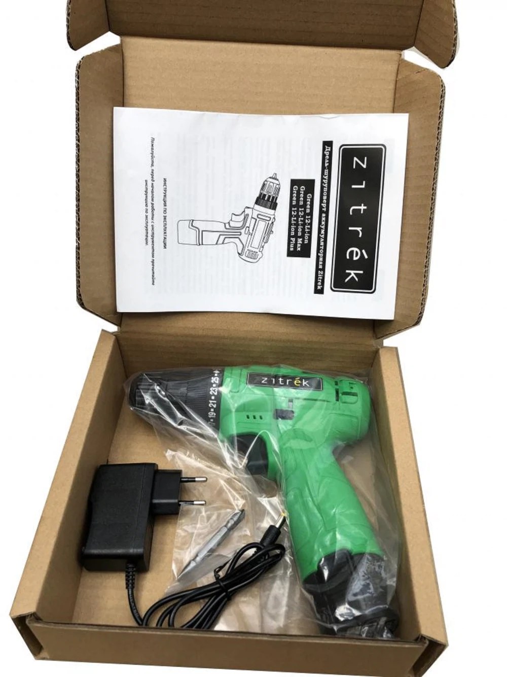 Дрель аккумуляторная Zitrek Green 12