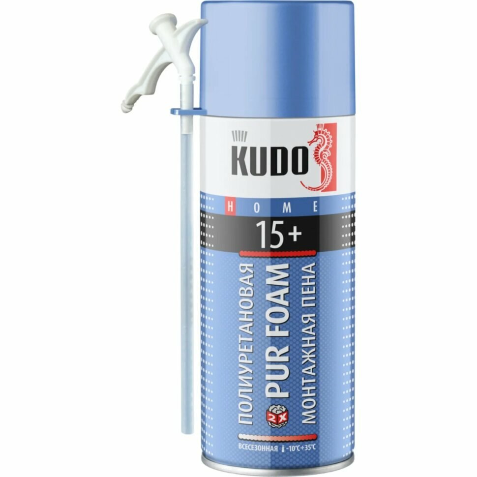 Пена монтажная KUDO HOME 15+ бытовая всесезонная (520мл)