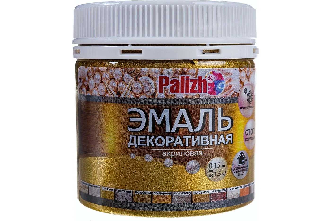Эмаль акриловая декоративная N96 Палиж античное золото (0,15кг)