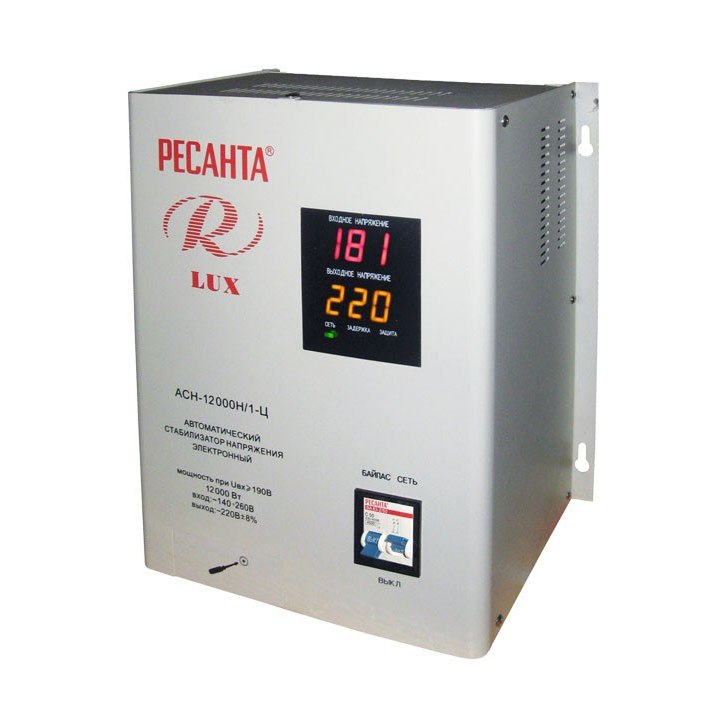 Стабилизатор РЕСАНТА АСН-12000 Н/1-Ц Lux