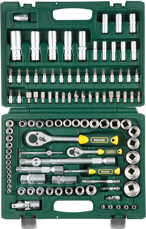 Набор торцевых головок Kraftool 1/2" 8-15мм