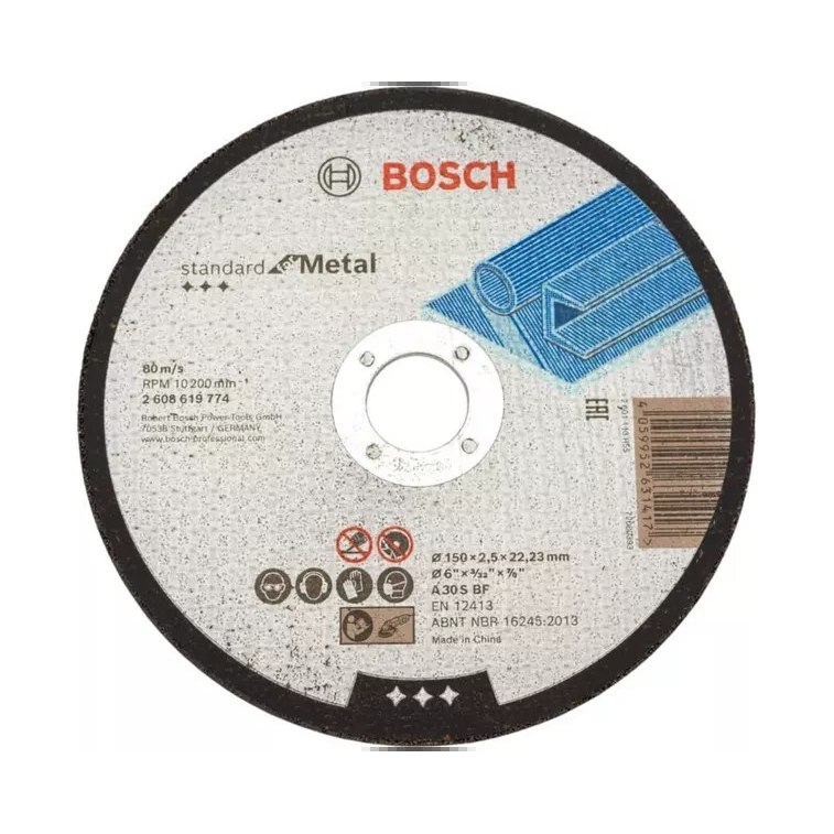 Круг отрезной BOSCH по металлу (150×2,5мм)