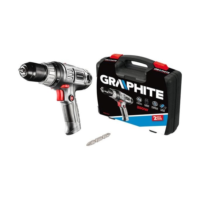 Дрель-шуруповёрт GRAPHITE 250Вт