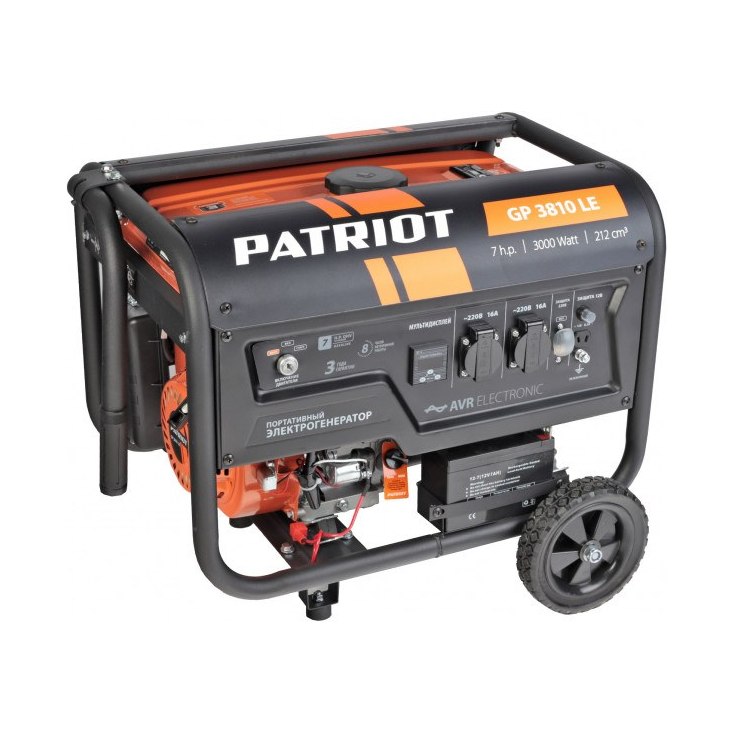 Электростанция бензиновая PATRIOT GP-3810LE