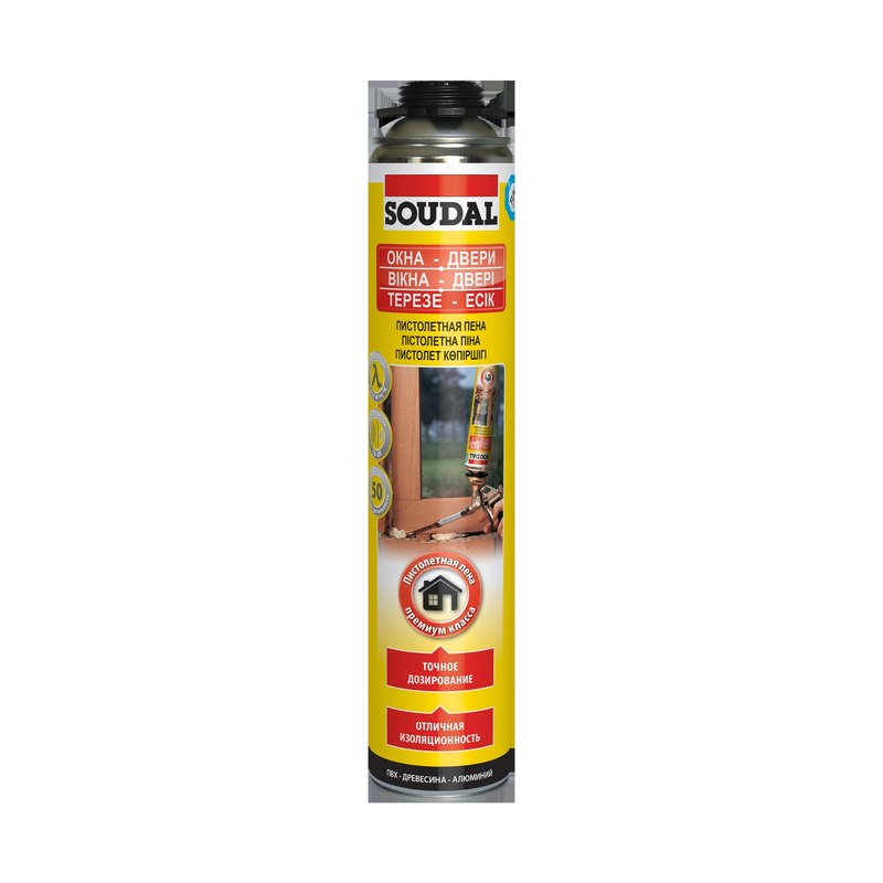 Пена монтажная SOUDAL Yellow зимняя (750мл)
