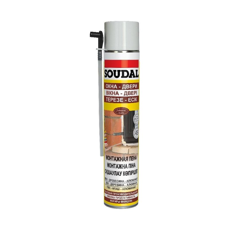 Пена монтажная бытовая SOUDAL DIY (750мл)