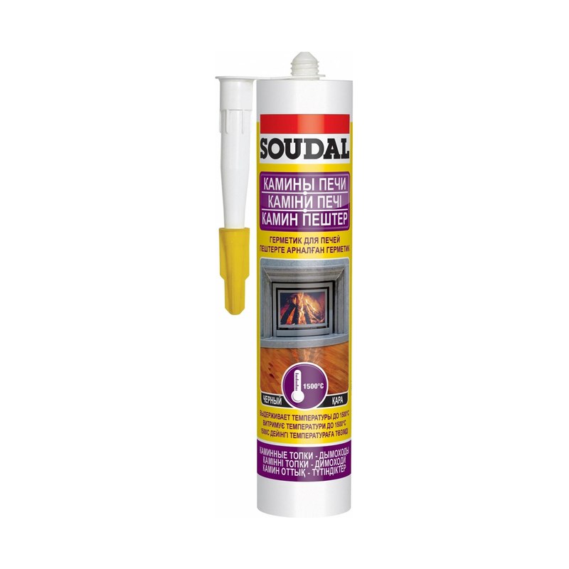 Герметик SOUDAL для печей черный (300мл)