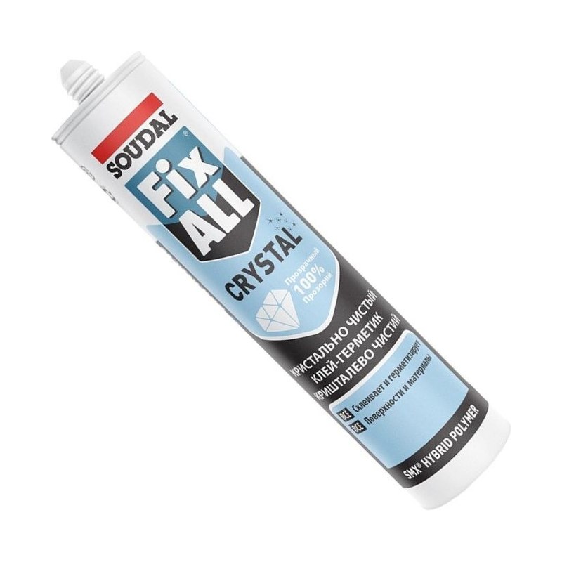 Клей-герметик SOUDAL Fix All Cristal