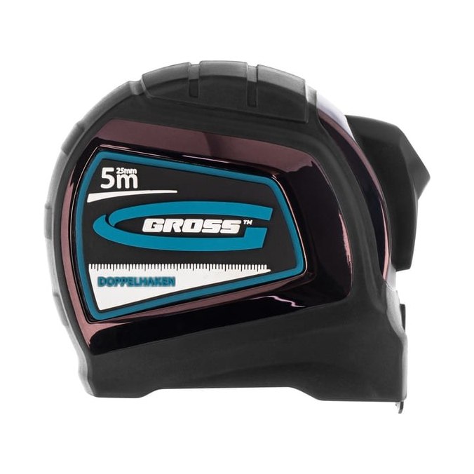 Рулетка GROSS 5м 25мм двухсторонний зацеп