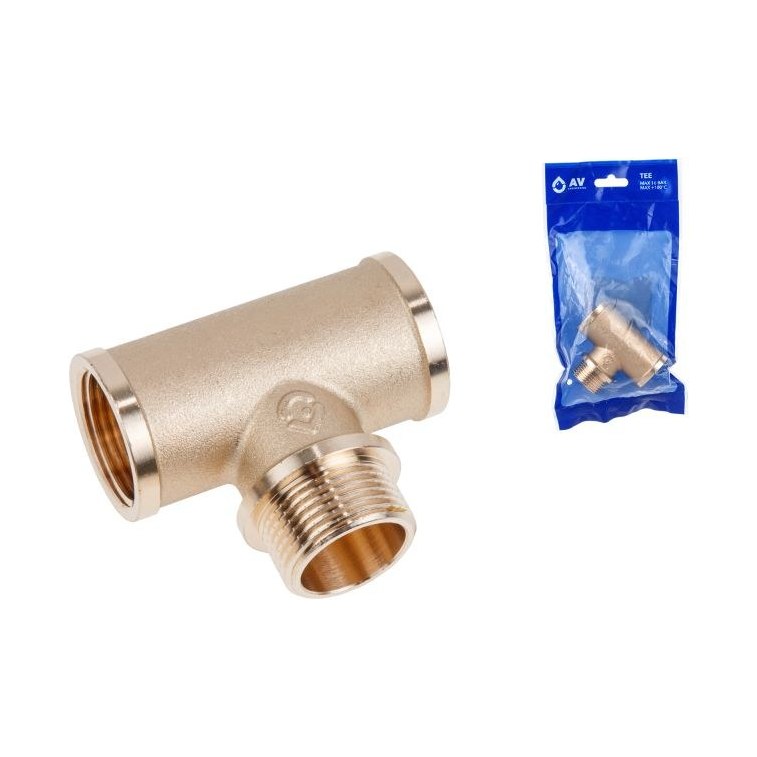 Тройник VALFEX 3/4" вн × 3/4" нар × 3/4" вн