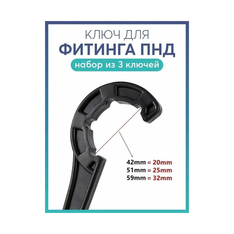 Ключи для фитинга ПНД 20×25×32 мм набор