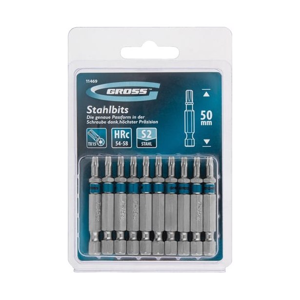 Бита TORX T15×50 Gross сталь S2