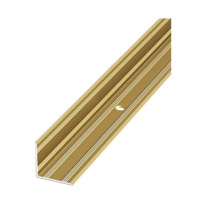 Порог угловой ПУ 05-1-900-02 золотой 20×20 мм