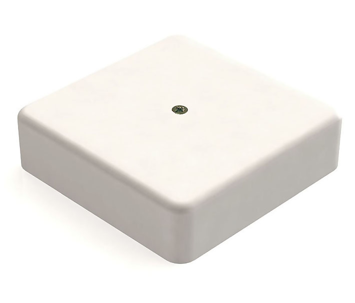 Коробка распаячная КР 75×75×28 мм белая IP40