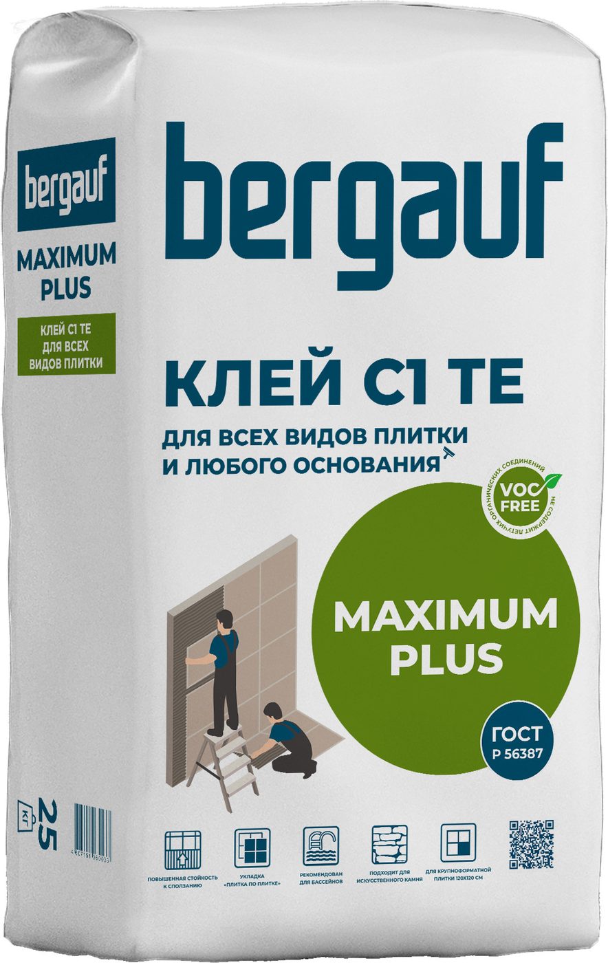 Клей усиленный Bergauf для плитки (25кг)