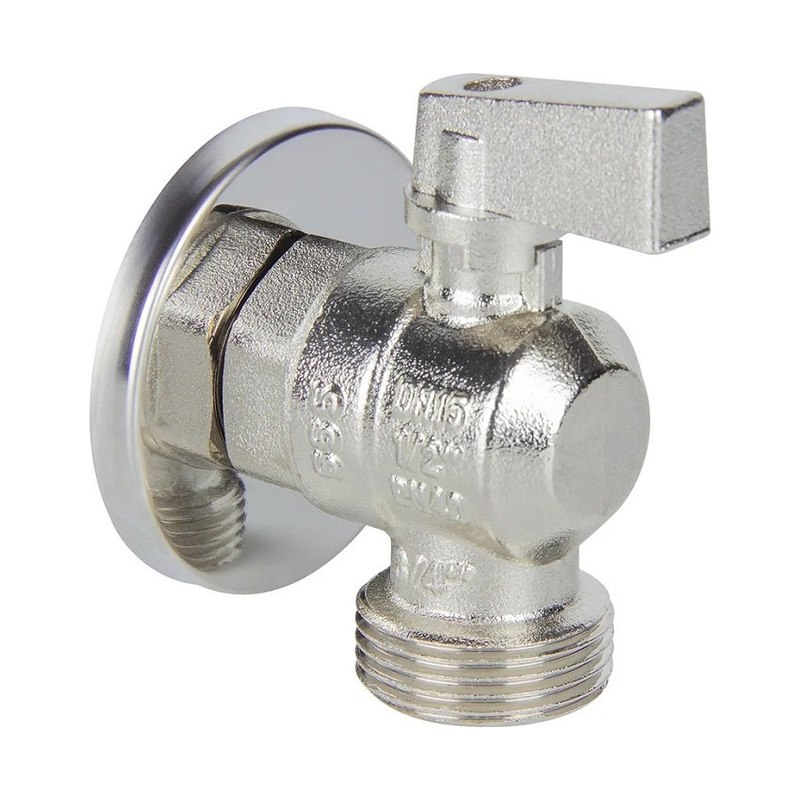 Кран угловой 1/2"×1/2" НН TIM