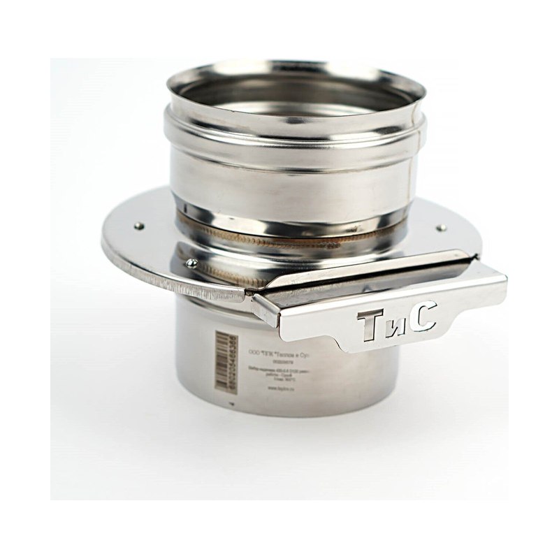 Шибер 430 нерж. сталь d120 мм (0,8мм)