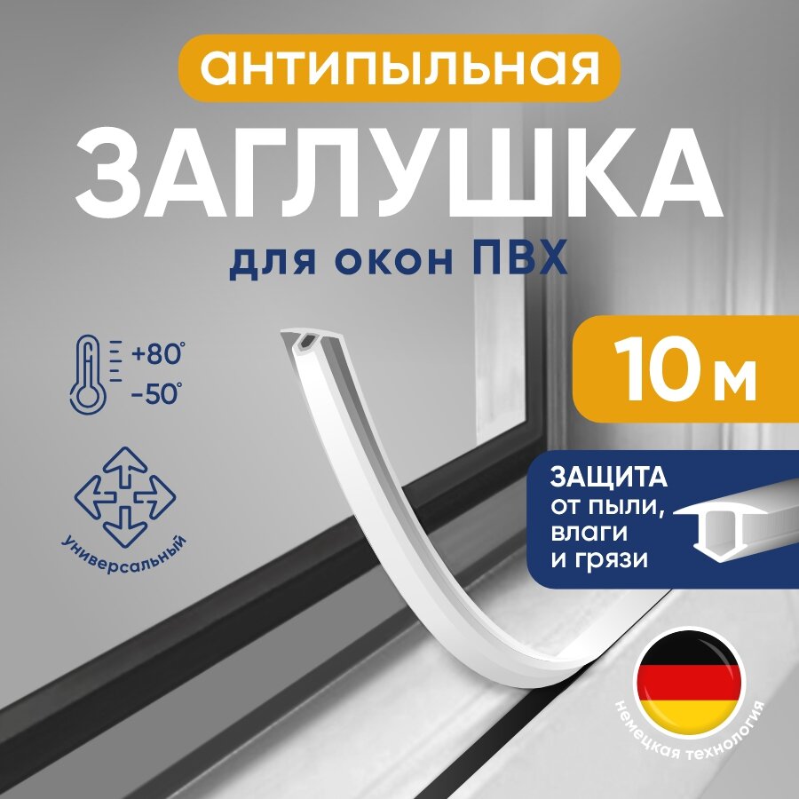 Заглушка антипылевая для окон ПВХ
