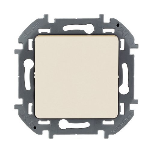 Переключатель двухклавишный Legrand INSPIRIA слоновая кость 10А