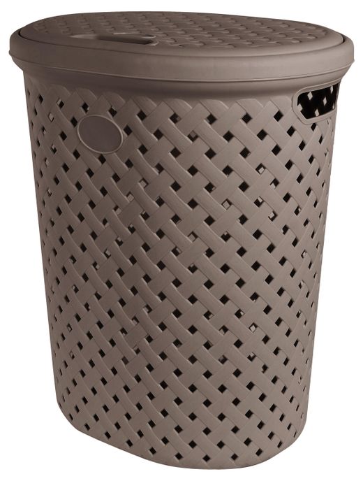 Корзина для белья Plast Team Rattan 42л 325×280×280мм
