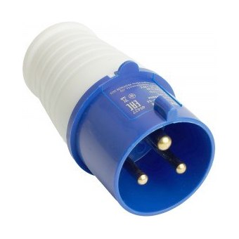 Вилка силовая переносная ST-023 32A 220А IP44