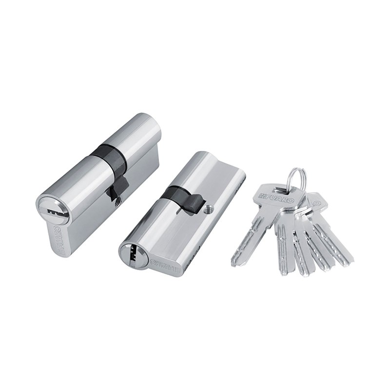 Механизм цилиндровый 2000ZAKey90 FUARO хром (35+10+45)