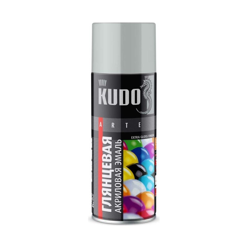 Эмаль акриловая KU-A7035 KUDO светло-серая аэрозольная