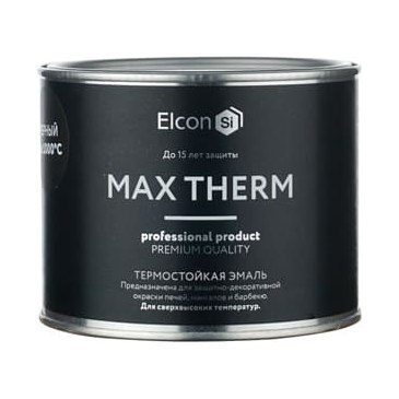 Эмаль термостойкая Elcon черная