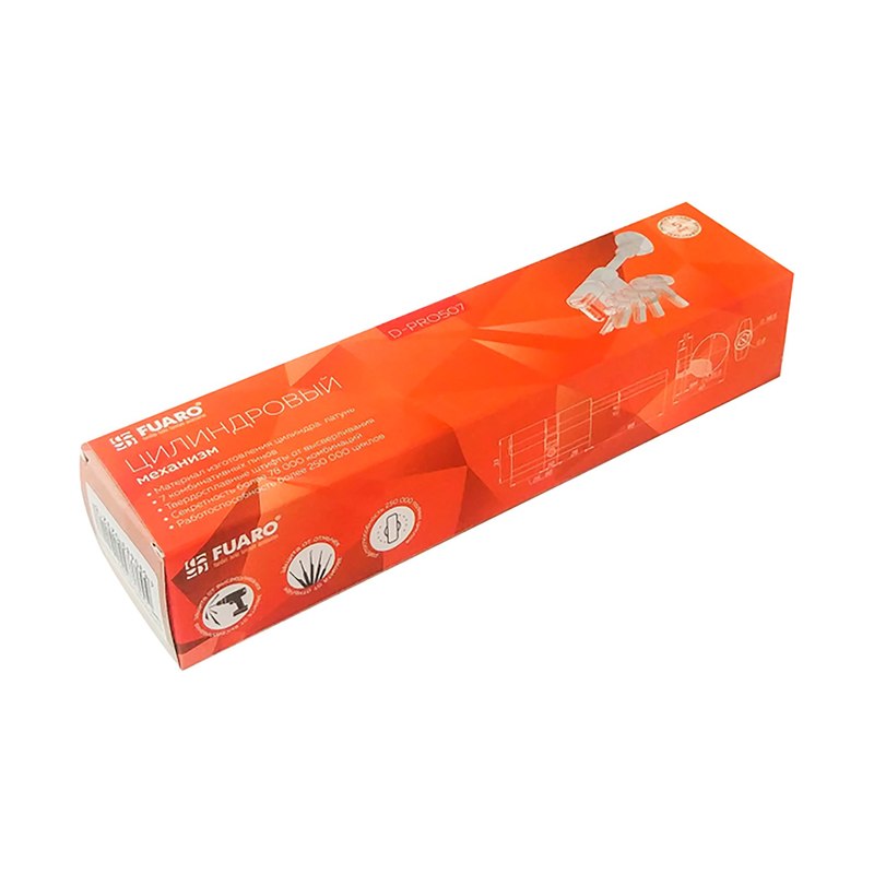 Механизм цилиндровый D-PRO5007Tang80 (45+10+25) CP FUARO