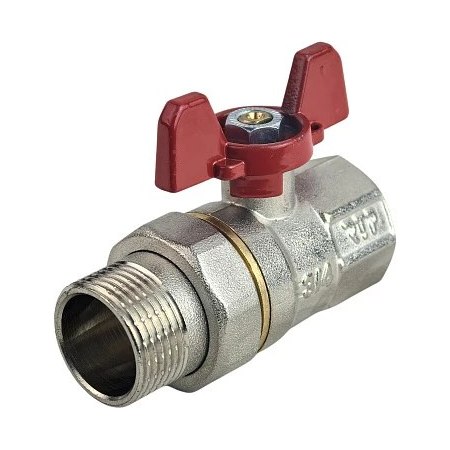 Кран шаровой с американкой бабочка 3/4"