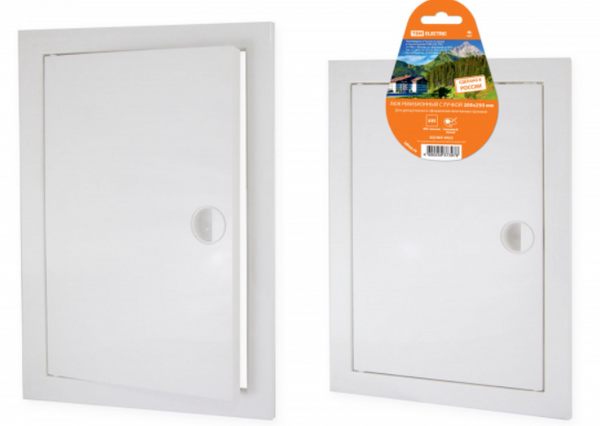Люк ревизионный с ручкой TDM 200х250 белый