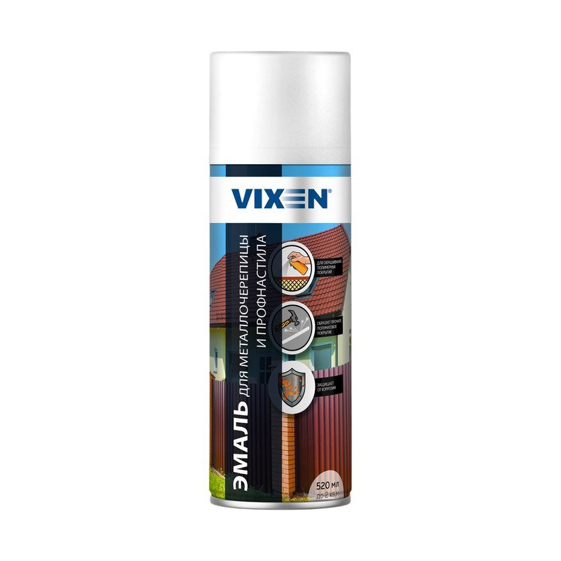 Эмаль Vixen RAL 6005 зеленая для металлочерепицы
