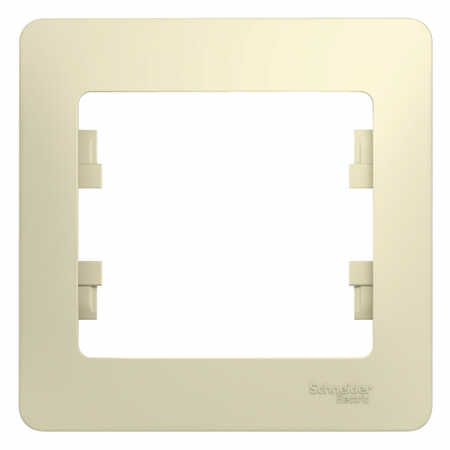 Schneider Electric Glossa Бежевый Рамка 1-местная IP20 скрытая установка GSL000201