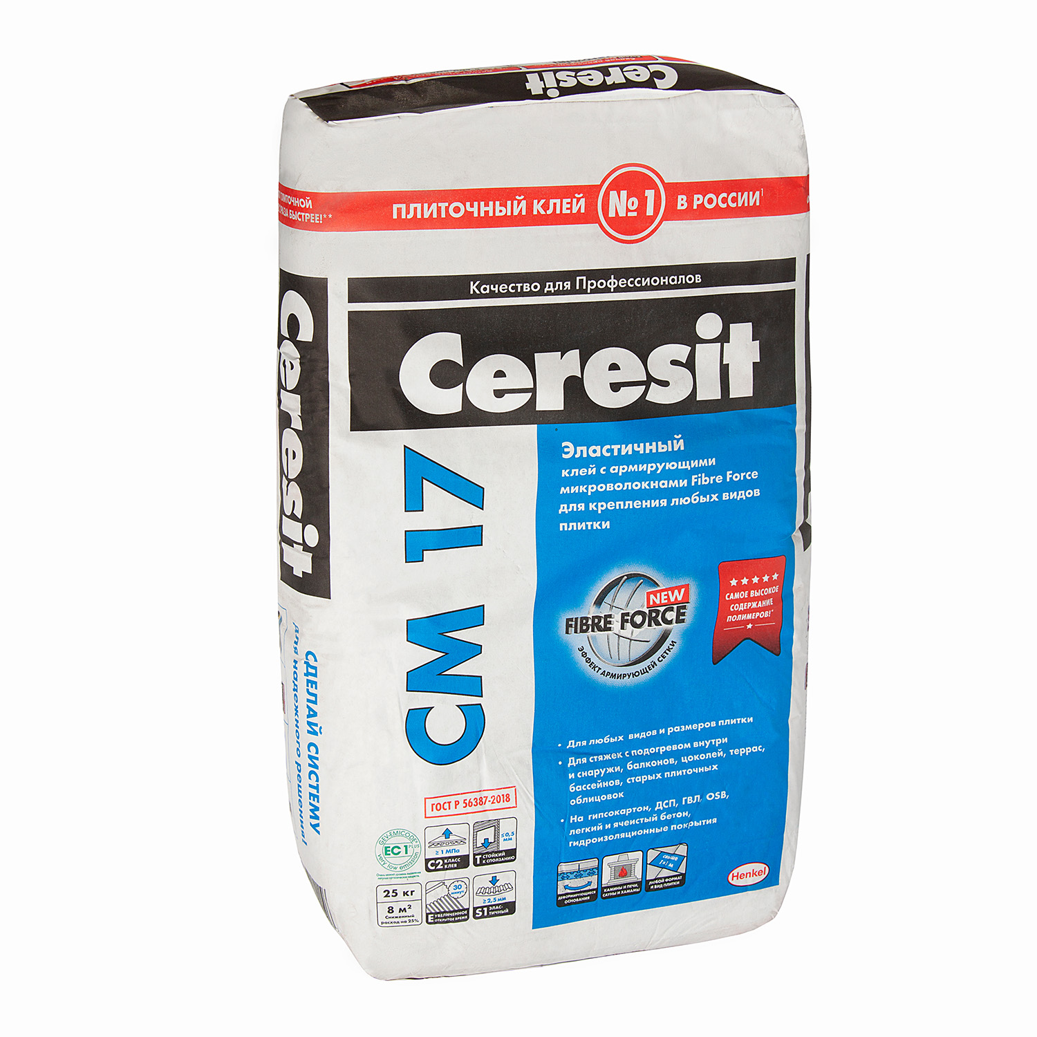 Клей для плитки универсальный Ceresit CM17 25кг