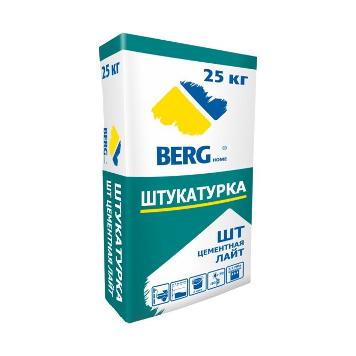 Штукатурка цементная BERGhome (25кг)