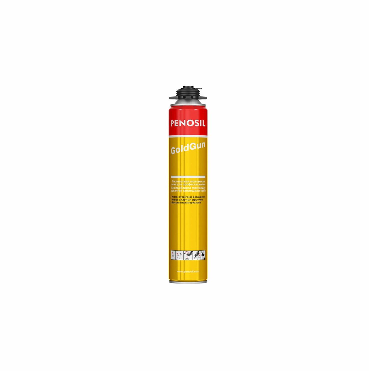 Пена монтажная профессиональная PENOSIL GOLD GUN 750мл 50л