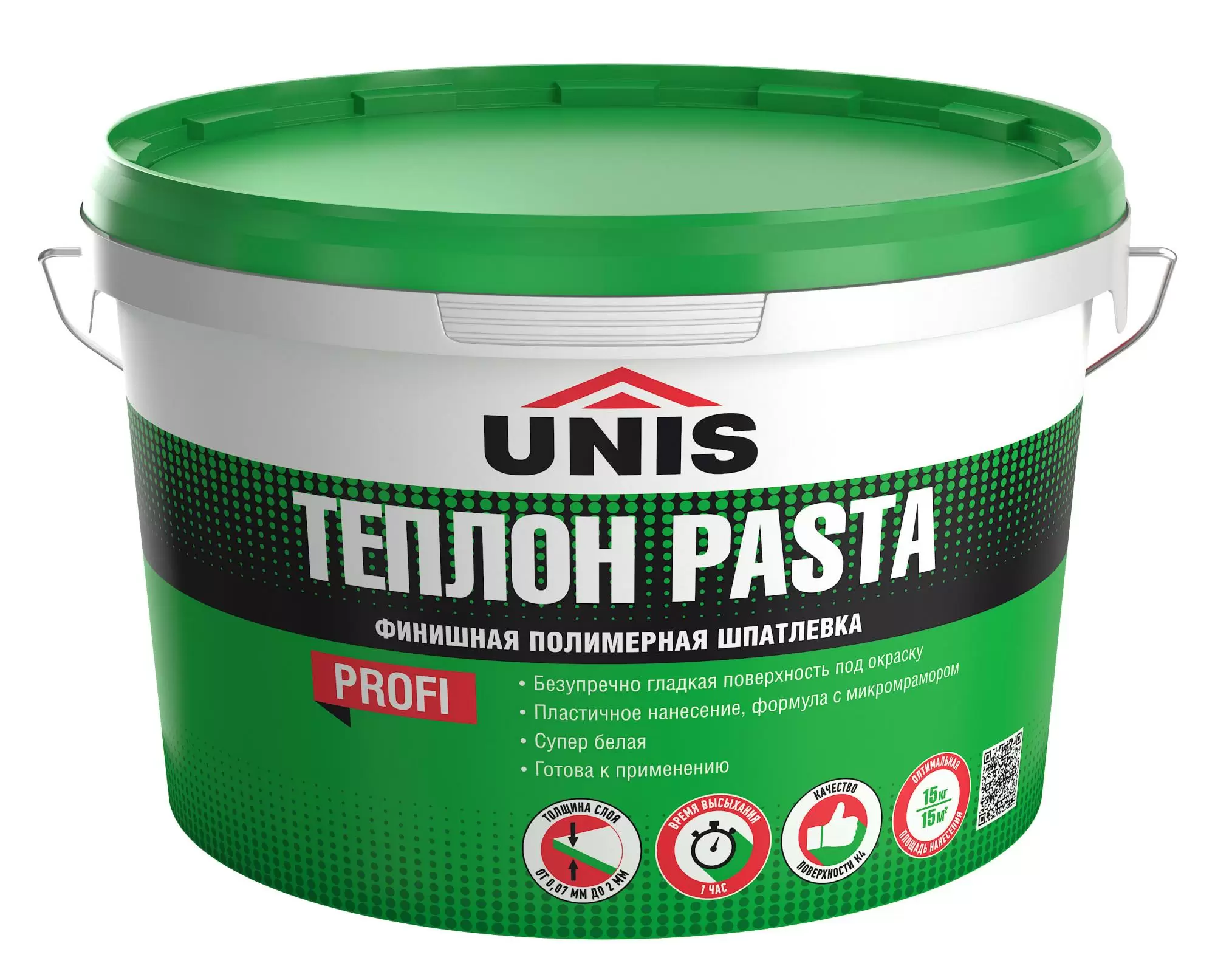 Шпаклевка полимерная Юнис Pasta Теплон 15кг