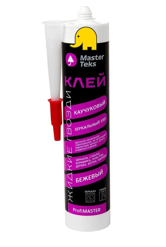 Клей жидкие гвозди для зеркал Master Teks 400гр бежевый