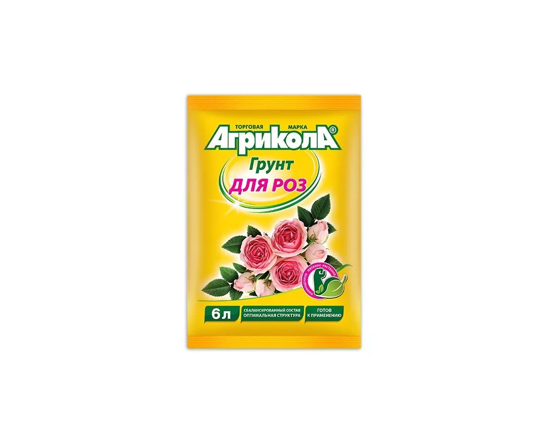 АГРИКОЛА грунт для роз 6л, пакет 58-007 / 58-075