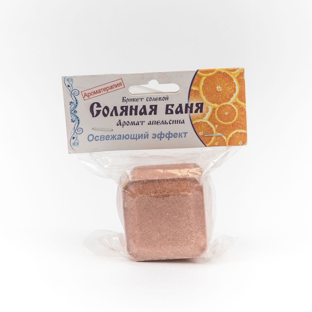 Соляной брикет сольная баня аромат апельсина