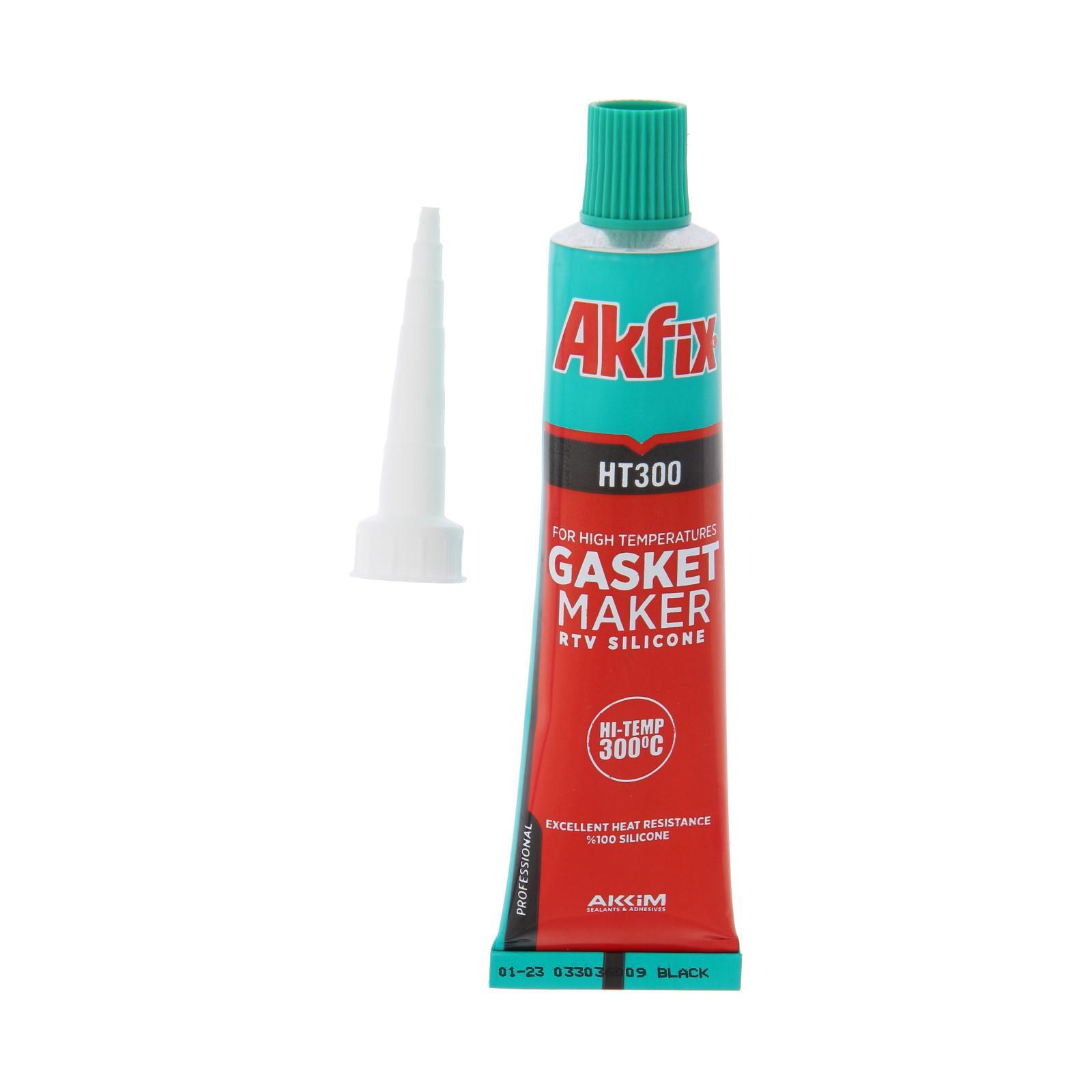 Герметик силиконовый термостойкий AKFIX HT300 50г черный