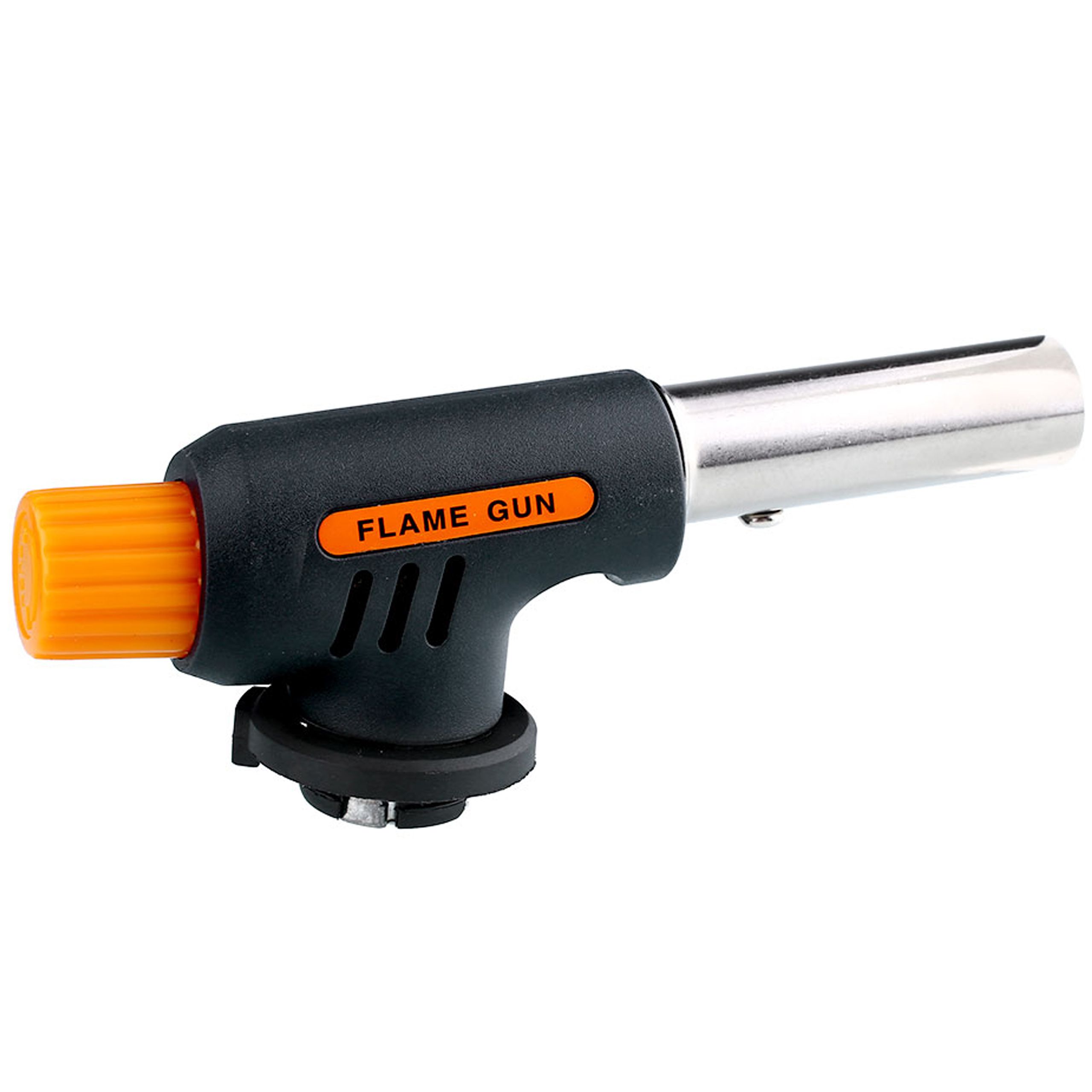 Горелка газовая FLAME GUN с пьезоподжигом 220мл оранжевая