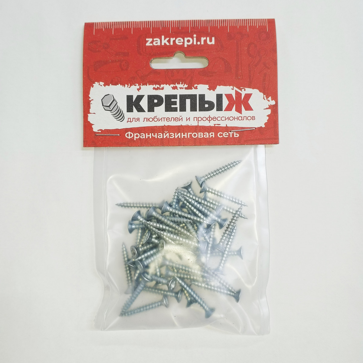 Шуруп 3*30 универсальный оцинкованный КРЕПЫЖ (50 шт)